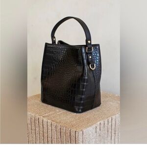 AOTA Elegant Black Vegan Leather Bag
